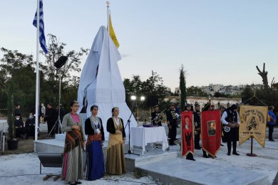 Τελετή Αποκαλυπτηρίων Μνημείου του Εθνομάρτυρα Νίκου Καπετανίδη